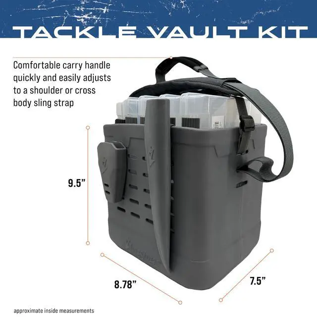 Alt view image 3 of 7 - EVA Tackle Vault, Lightweight, Customizable Fishing Tackle Bag