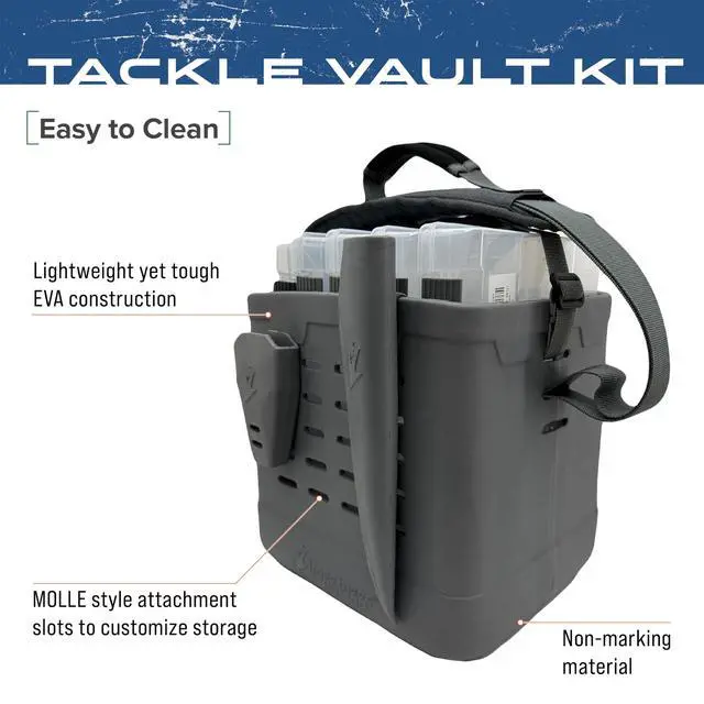 Alt view image 2 of 7 - EVA Tackle Vault, Lightweight, Customizable Fishing Tackle Bag