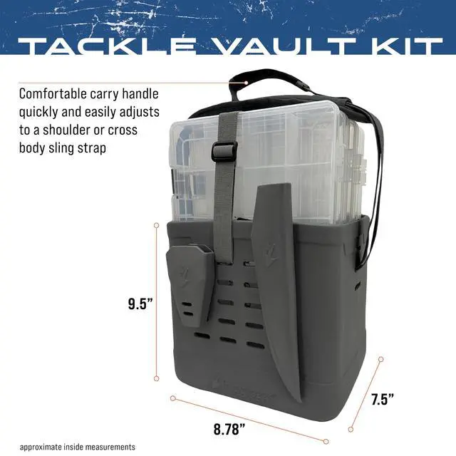 Alt view image 3 of 7 - EVA Tackle Vault, Lightweight, Customizable Fishing Tackle Bag