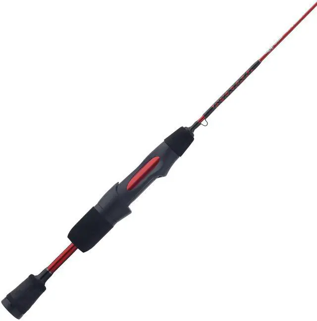 Main image of 28" Carbon Ice Spinning Rod, 1 Piece Fishing Rod, Medium Light Rod Power, 2-6 lb Line Rating