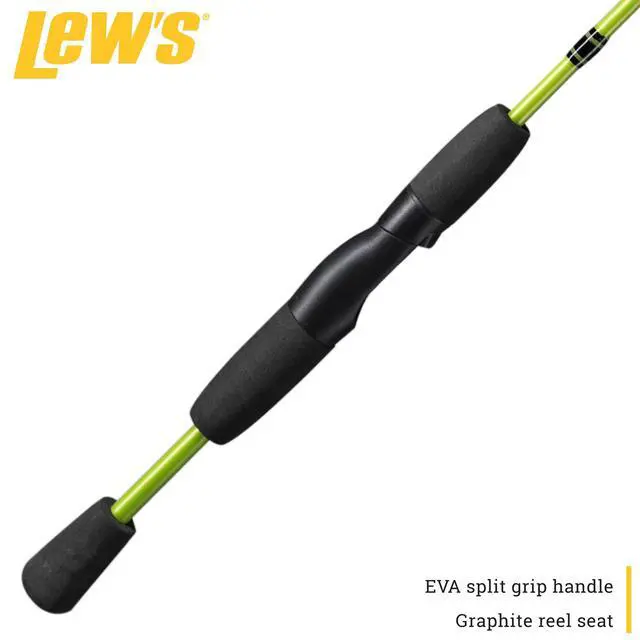 Alt view image 3 of 6 - Crappie Thunder Spinning Fishing Rod, Light Power, Fast Action, Premium 2-Piece Graphite Blank, EVA Split Grip Handle