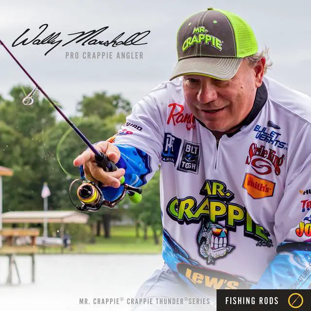 Alt view image 5 of 6 - Crappie Thunder Spinning Fishing Rod, Light Power, Fast Action, Premium 2-Piece Graphite Blank, EVA Split Grip Handle
