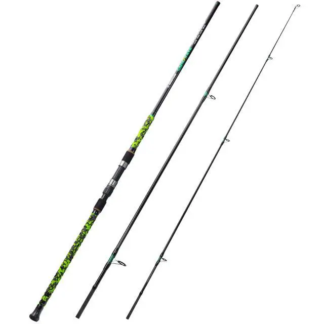 Alt view image 2 of 7 - Surf Spinning Fishing Rod Carbon Travel Surf Rod M/MH 3 Piece Spinning Fishing Rod 9'/10'/11'/12'