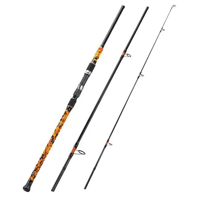 Alt view image 2 of 7 - Surf Spinning Fishing Rod Carbon Travel Surf Rod M/MH 3 Piece Spinning Fishing Rod 9'/10'/11'/12'