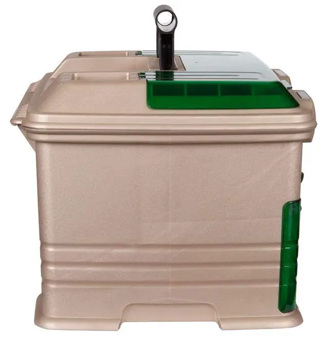 Alt view image 5 of 6 - Outdoors T5 Multiloader Tackle Box, Fishing Organizer with Tuff Tainer Boxes Included, Green/Gold