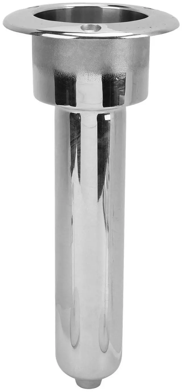 Main image of Heavy Duty Stainless Steel Deluxe Rod Holders, 2 in 1 Flush Mount Fishing Rod Pole Holders, 0 15 30 Degree Boat Fishing Rod Cup Holder 280mm Round Top Cup Holder for Yacht Ship