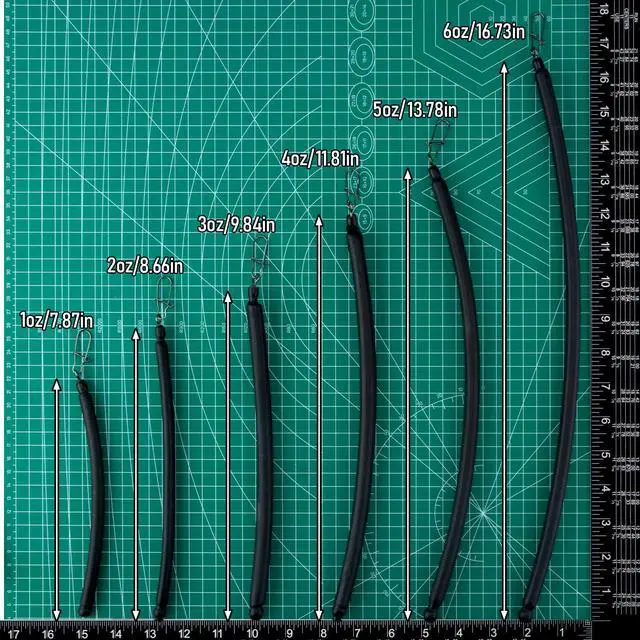 Alt view image 2 of 7 - 6 Pack Dragging Weights for Catfishing, Drifting Weight Freshwater Fishing Sinkers Bottom Search Slip Stick Trolling Catfish Tackle Gear