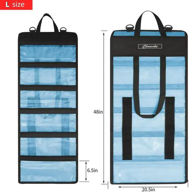 Alt view image 2 of 7 - Lure Bag 6 Pocket PVC Protective Cover Durable Fishing Bag | Trolling Lure Tackle Box