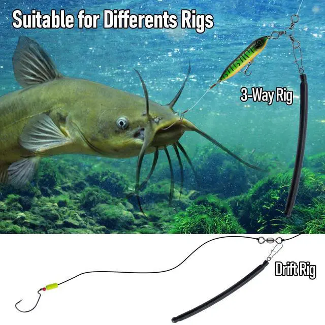 Alt view image 5 of 7 - 6 Pack Dragging Weights for Catfishing, Drifting Weight Freshwater Fishing Sinkers Bottom Search Slip Stick Trolling Catfish Tackle Gear
