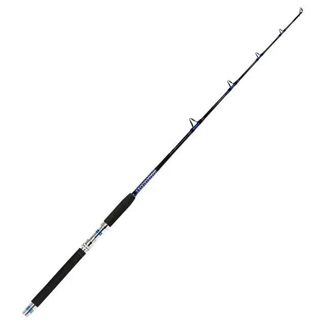 Alt view image 2 of 7 - 1-Piece/ 2-Piece Saltwater Offshore Trolling Rod Big Game Rod Conventional Boat Fishing Pole