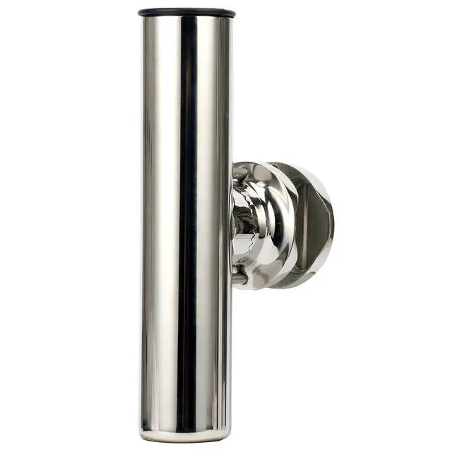 Alt view image 5 of 7 - (2x) Stainless Rail Mount Clamp on Fishing Rod Holder for Rails 1-1/4" to 2"