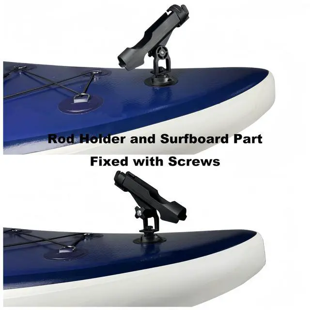 Alt view image 4 of 7 - Fishing Boat Rods Holder with Large Clamp Opening 360 Degree Adjustable Fishing Rod Racks Folding Holder