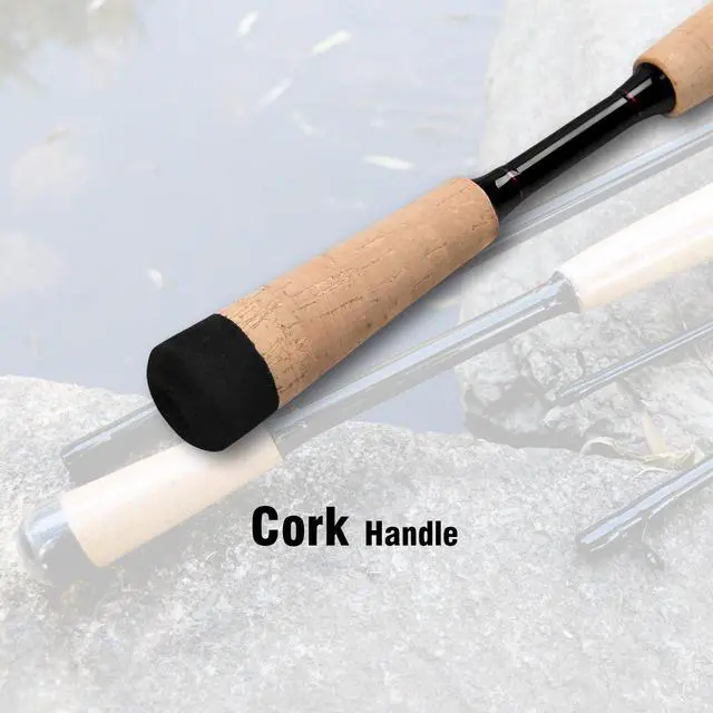 Alt view image 6 of 7 - 4 Pieces Travel Casting Rod Carbon Baitcasting Fishing Rod Portable Fishing Rod Baitcaster