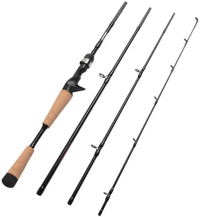 Main image of 4 Pieces Travel Casting Rod Carbon Baitcasting Fishing Rod Portable Fishing Rod Baitcaster