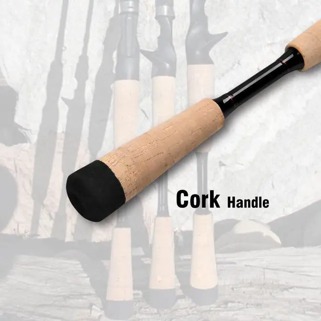 Alt view image 6 of 7 - 4 Pieces Travel Casting Rod Carbon Baitcasting Fishing Rod Portable Fishing Rod Baitcaster