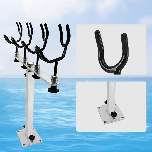 Alt view image 3 of 7 - Made PVC Coated Fishing Rod Holder Aluminum Fishing Rod Bracket