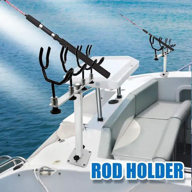 Alt view image 6 of 7 - Made PVC Coated Fishing Rod Holder Aluminum Fishing Rod Bracket
