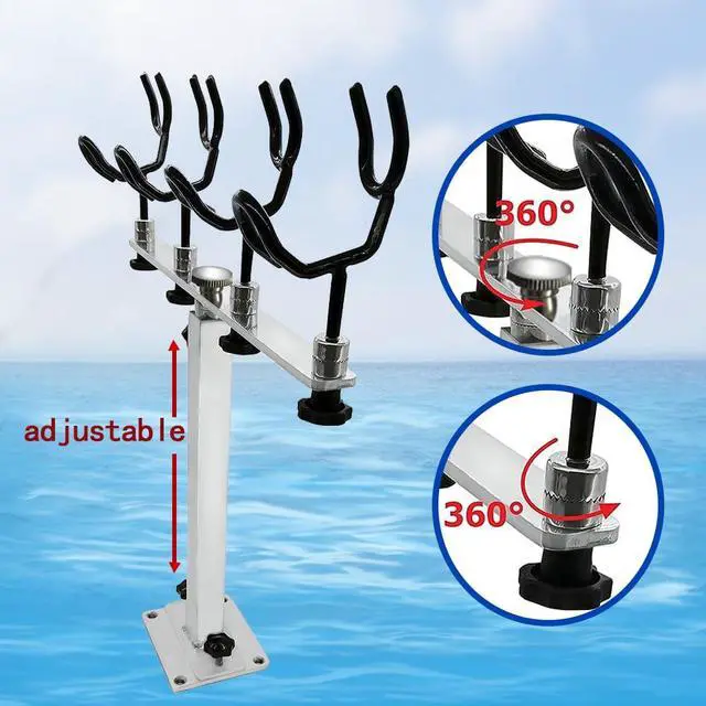 Alt view image 5 of 7 - Made PVC Coated Fishing Rod Holder Aluminum Fishing Rod Bracket
