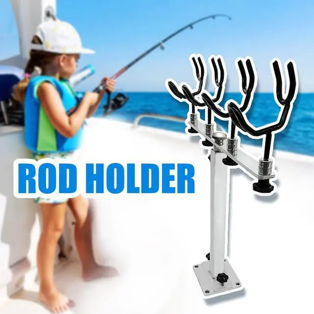 Alt view image 7 of 7 - Made PVC Coated Fishing Rod Holder Aluminum Fishing Rod Bracket