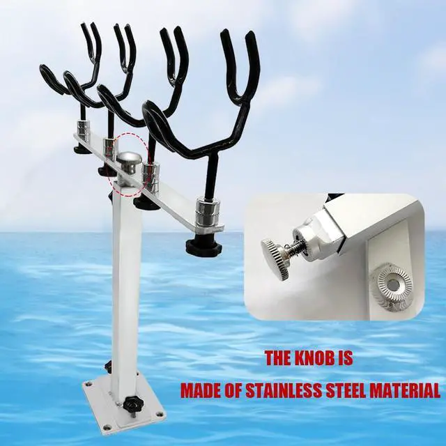 Alt view image 4 of 7 - Made PVC Coated Fishing Rod Holder Aluminum Fishing Rod Bracket