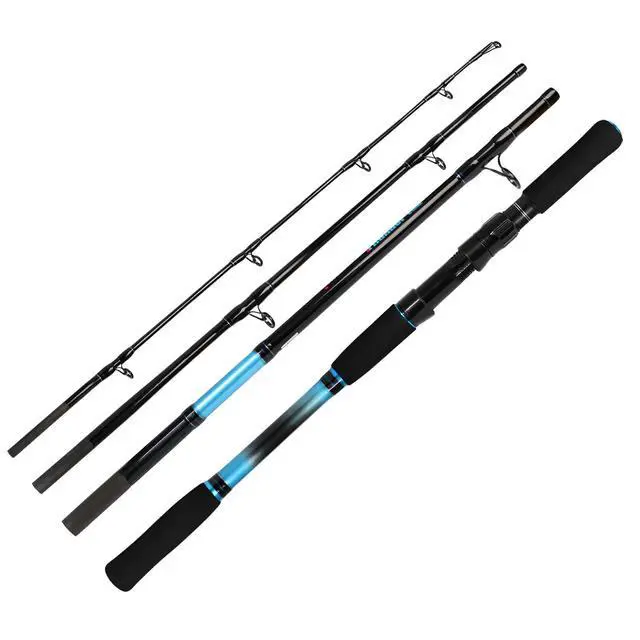 Alt view image 5 of 7 - 4-Piece 7-Feet Carbon Fiber Boat Fishing Rod Spinning Travel Portable Rod Tournament Fishing Pole for Fresh & Saltwater