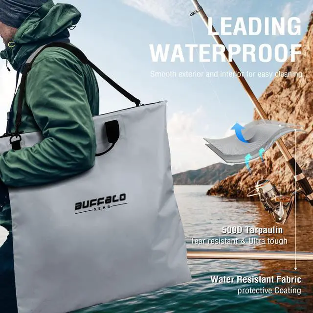 Alt view image 2 of 7 - Fish Tournament Weigh in Bag for Bass Fishing, Heavy Duty Fish Bag for Caught Fish Waterproof,Leakproof,Puncture Resistant