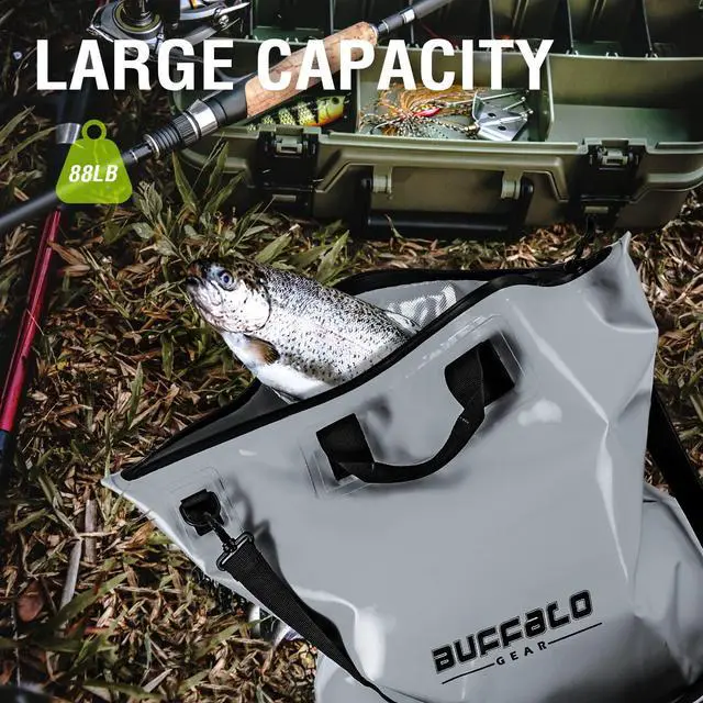 Alt view image 3 of 7 - Fish Tournament Weigh in Bag for Bass Fishing, Heavy Duty Fish Bag for Caught Fish Waterproof,Leakproof,Puncture Resistant