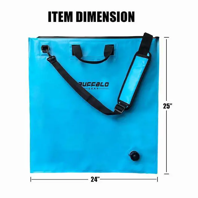 Alt view image 7 of 7 - Fish Tournament Weigh in Bag for Bass Fishing, Heavy Duty Fish Bag for Caught Fish Waterproof,Leakproof,Puncture Resistant