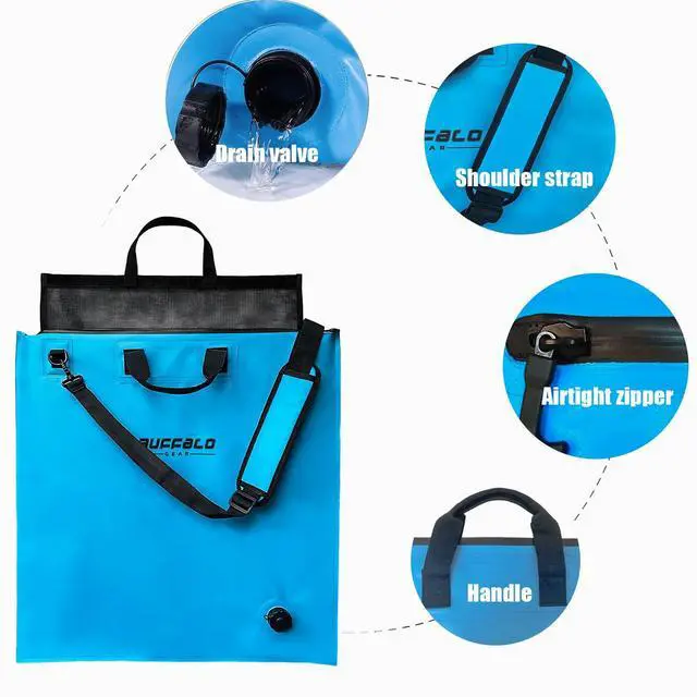 Alt view image 4 of 7 - Fish Tournament Weigh in Bag for Bass Fishing, Heavy Duty Fish Bag for Caught Fish Waterproof,Leakproof,Puncture Resistant