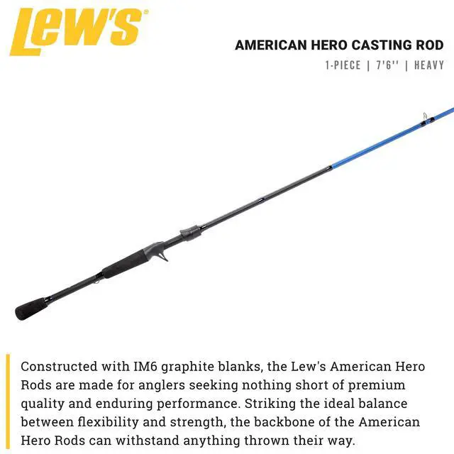 Alt view image 2 of 7 - Lews Fishing, American Hero Speed Stick Rod, Flipping, Heavy, 7'6"