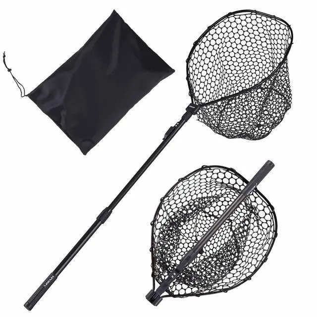Main image of Fishing Net, Landing Nets with Telescopic Handle Lightweight and Stronger Fish Gear, Durable and Fish-Friendly, for Kayak, Boat, Bank, Pond