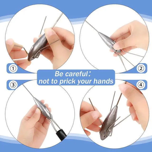 Alt view image 4 of 7 - 5 Pcs Sputnik Sinker Surf Fishing Weights Fishing Equipment Long Tail Surfing Surf Casting Sinkers Spider Weights for Catfish Near Sea Ocean Ship Breakwater Large River Beach Man Gift