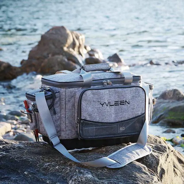 Alt view image 5 of 6 - Fishing Tackle Box Bag - Outdoor Large Fishing Tackle Storage Bag - 100% Water-Resistant Polyester Material - Fishing Tackle Bags - Suitable for 3600 3700 Tackle Box