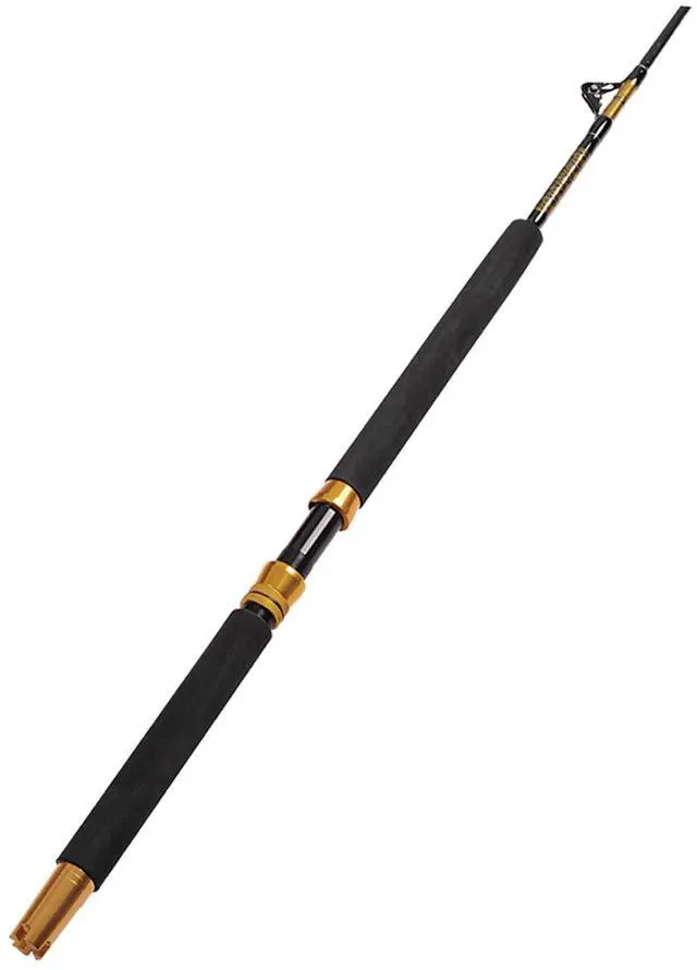 Main image of 1-Piece/2-Piece Saltwater Offshore Heavy Trolling Rod Big Game Roller Rod Conventional Boat Fishing Pole (5 Feet 6 Inch, 30-50 lb/50-80 lb/80-120 lb)