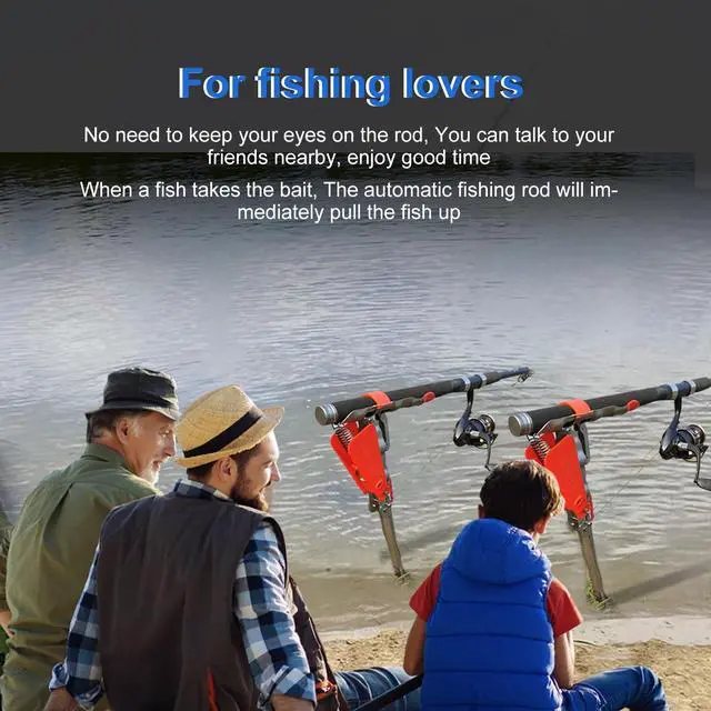 Alt view image 5 of 7 - Automatic Spring Fishing Rod Holde, Stainless Steel Folding Rod Stand Ground Support Brackets Have Two Springs, Sensitivity is Adjustable and Works on Bull Sized Bluegill and UP