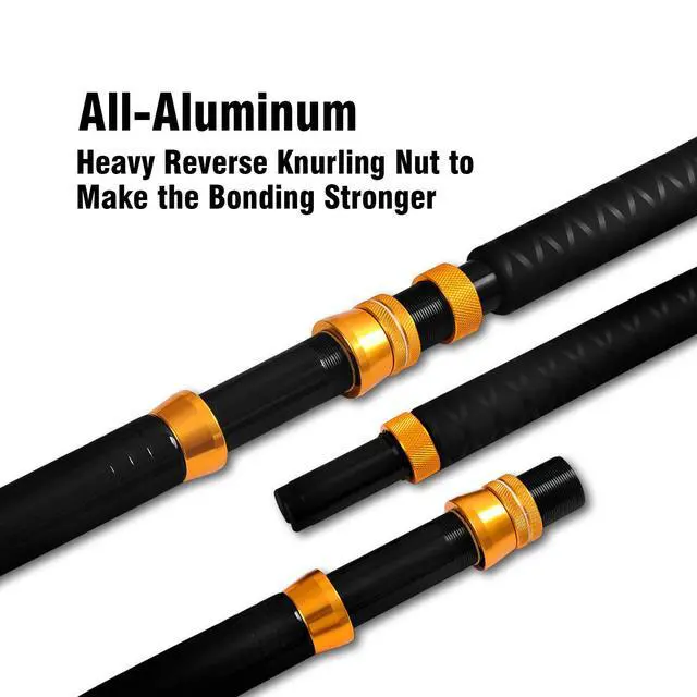 Alt view image 3 of 7 - Bent Butt Fishing Rod 2-Piece Saltwater Offshore Trolling Rod Big Game Roller Rod Conventional Boat Fishing Pole