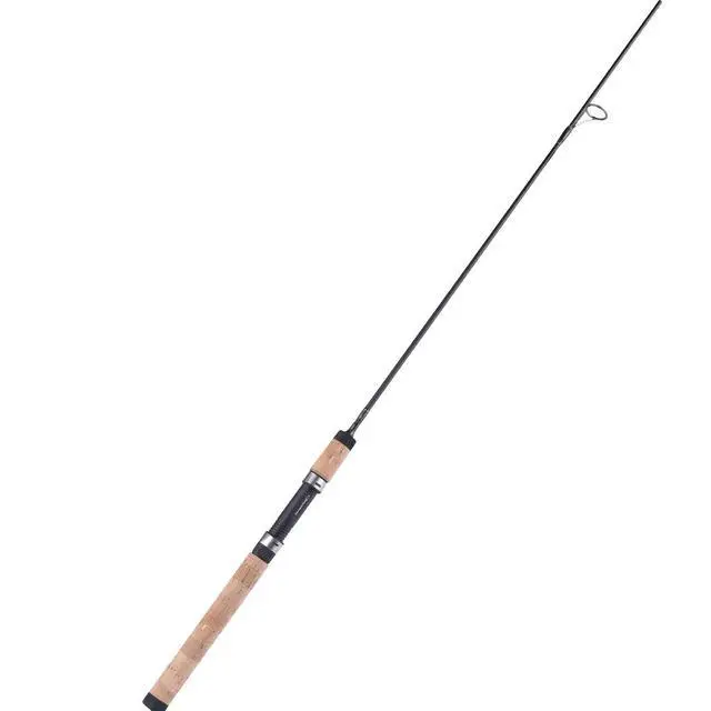 Alt view image 2 of 7 - Fishing Rods Graphite Lightweight Ultra Light Trout Rods 2 Pieces Cork Handle Crappie Spinning Fishing Rod