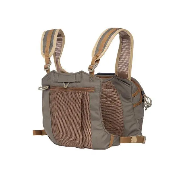 Alt view image 2 of 7 - Fly Fishing Chest Pack with 2 Back Panel Options,Net Holder,Tackle Storage Chest Backpack for Trout Fishing Wading Hiking