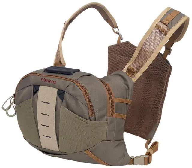 Main image of Fly Fishing Chest Pack with 2 Back Panel Options,Net Holder,Tackle Storage Chest Backpack for Trout Fishing Wading Hiking