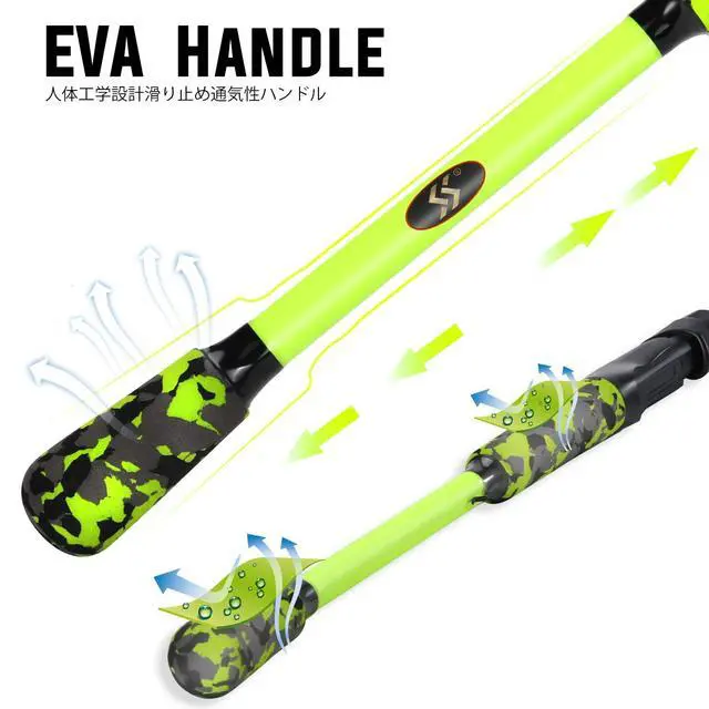 Alt view image 7 of 7 - IM7 Graphite Fishing Rod 2-Piece Casting & Spinning, Medium/Medium Heavy Power, Stainless Steel Guides with Zirconium Rings, EVA Handle & Hook Keeper for Bass, Trout, Walleye, Catfish