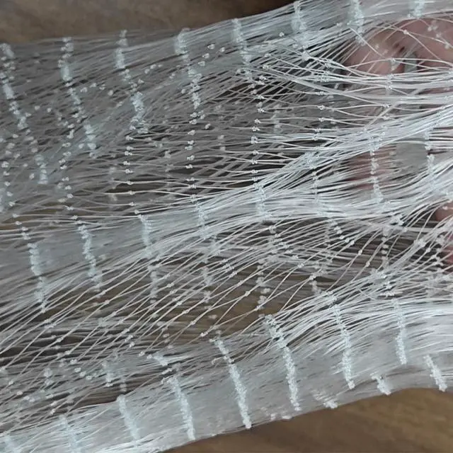 Alt view image 2 of 6 - Fishing Cast Net 4ft-12ft Radius Saltwater Casting Nets for Bait Trap Fish Easy Throw Monofilament Line with Steel Chain Sinker 3/5 Inches Mesh Size