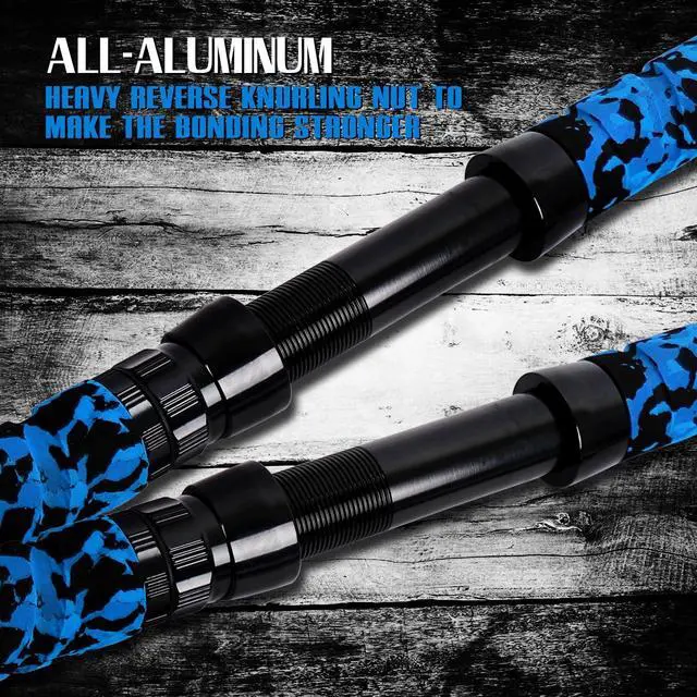 Alt view image 5 of 7 - Saltwater Fishing Rod 1Piece/2Piece Offshore Trolling Rod Big Game Deep Sea Rod Conventional Boat Blue Camouflage Fishing Pole(5'6"/6'/7')
