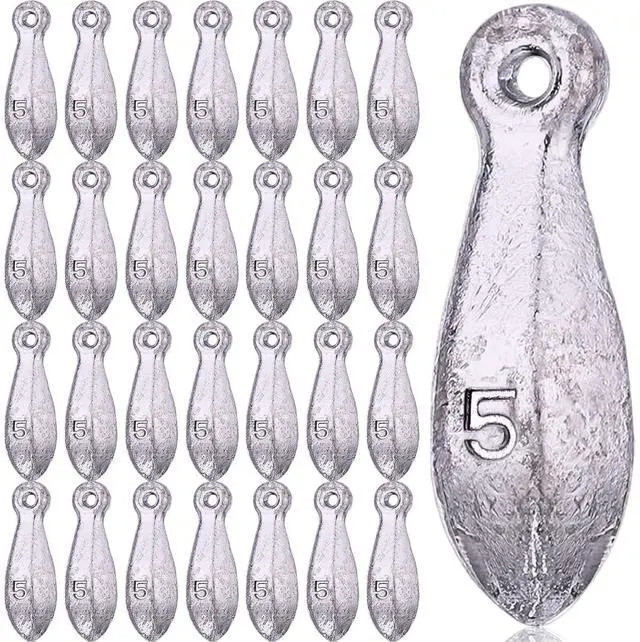 Main image of 36 Pcs Bank Sinkers Fishing Weights Sinkers Weights for Surf Ocean Saltwater Freshwater Surf Bass Catfishing Fishing Casting Gear Tackle