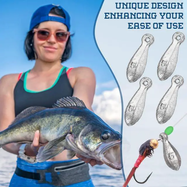 Alt view image 5 of 7 - 36 Pcs Bank Sinkers Fishing Weights Sinkers Weights for Surf Ocean Saltwater Freshwater Surf Bass Catfishing Fishing Casting Gear Tackle