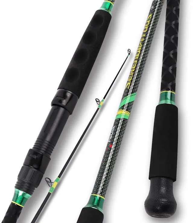 Main image of 2-Piece Surf Spinning/Casting Fishing Rod, Carbon Fiber Fishing Rod(8/86/9)