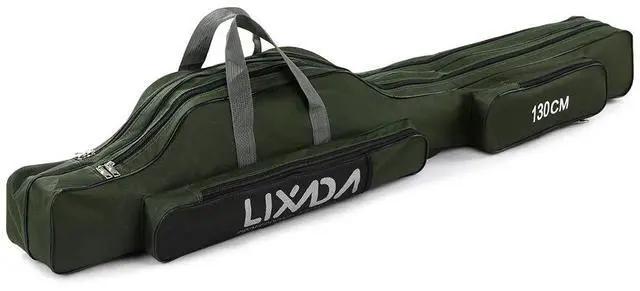 Main image of Fishing Rod Case, Portable Folding Fishing Rod Case Fishing Pole Reel Storage Bag Fishing Gears Organizer