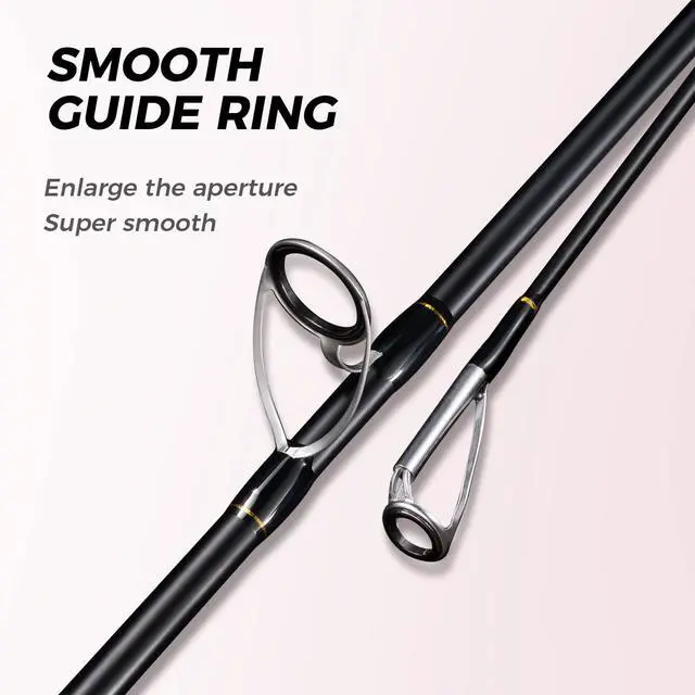 Alt view image 3 of 7 - Surf Rod Pure Carbon Surf Spinning Rod Graphite Surf Fishing Rod (9'/10'/11'/12')