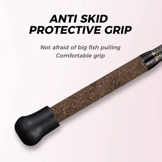 Alt view image 7 of 7 - Surf Rod Pure Carbon Surf Spinning Rod Graphite Surf Fishing Rod (9'/10'/11'/12')