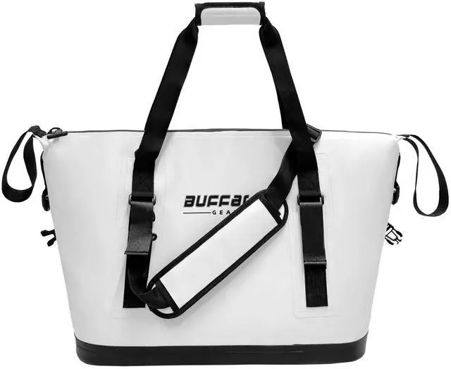 Main image of Fish Cooler Bag 24Qt Seamless Insulation Kill Bag, Keeps Ice Cold Up to 36 Hours, Foldable & Waterproof with Rod Attachment Straps & Gear Loops, White