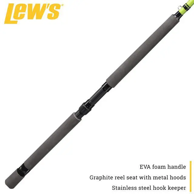 Alt view image 4 of 6 - Crappie Thunder Jigging Fishing Rod, Medium Light Power, Fast Action, Premium Multi-Piece Graphite Blank, EVA Foam Handle, Crappie Thunder Green